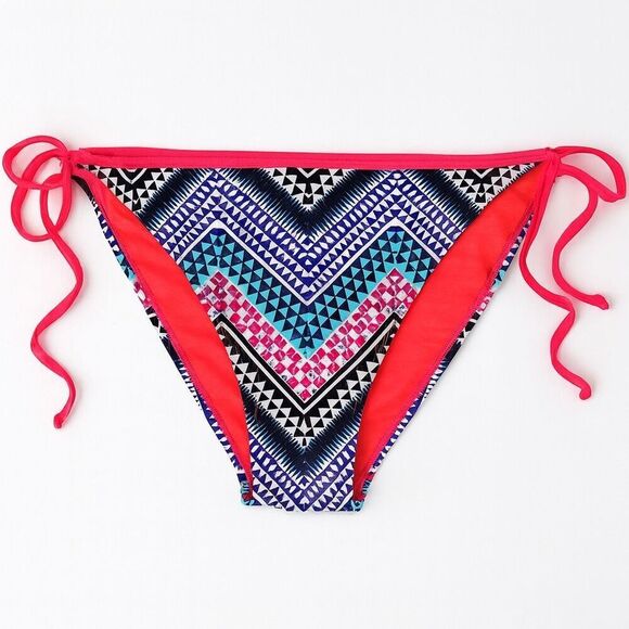 GAP Multicolor Chevron Bikini Bottoms Women’s Swimwear Size S NWOT - Picture 1 of 3